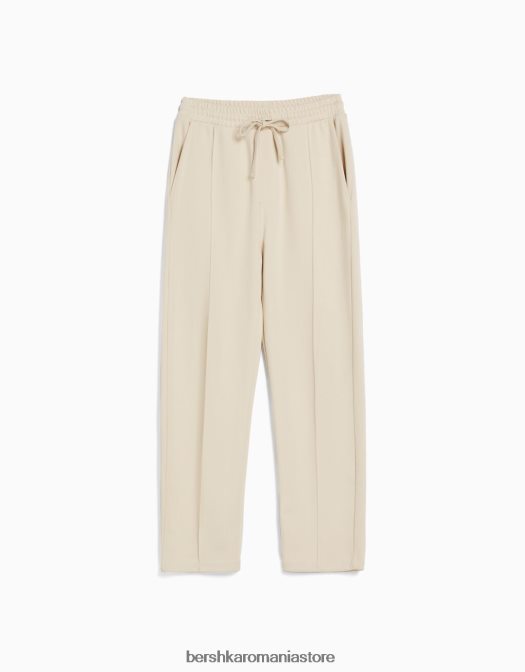 Bershka bărbați pantaloni largi bej Z86D3412 îmbrăcăminte