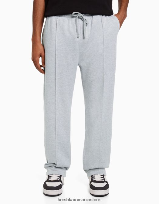 Bershka bărbați pantaloni largi gri Z86D3253 îmbrăcăminte