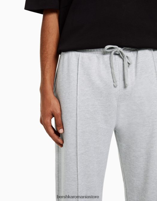 Bershka bărbați pantaloni largi gri Z86D3253 îmbrăcăminte