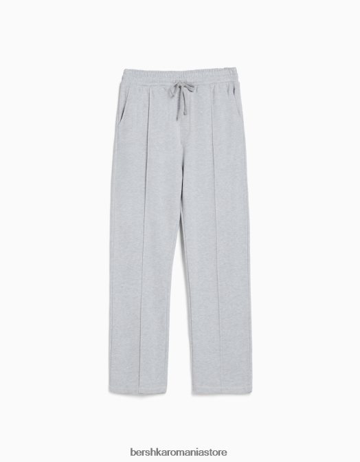 Bershka bărbați pantaloni largi gri Z86D3253 îmbrăcăminte