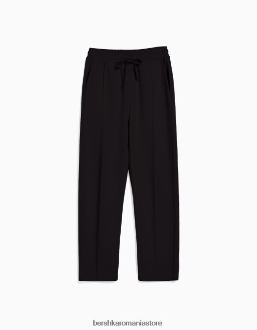 Bershka bărbați pantaloni largi negru Z86D3254 îmbrăcăminte