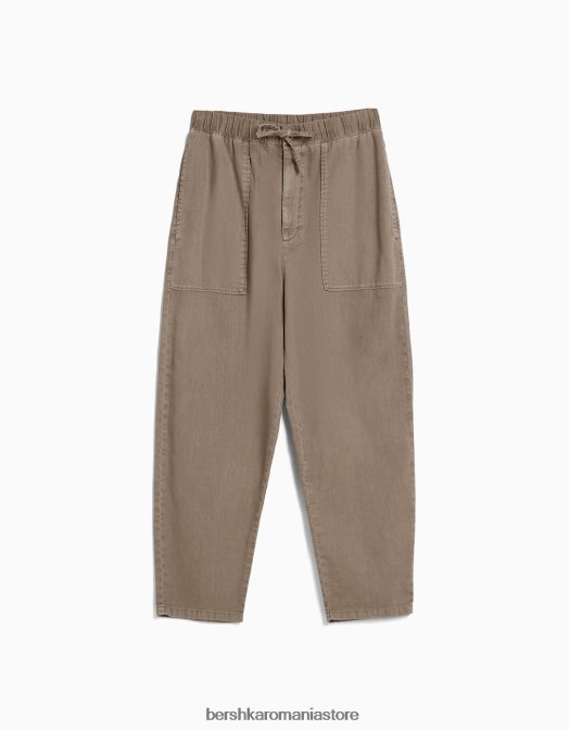 Bershka bărbați pantaloni rustici largi cămilă Z86D3212 îmbrăcăminte