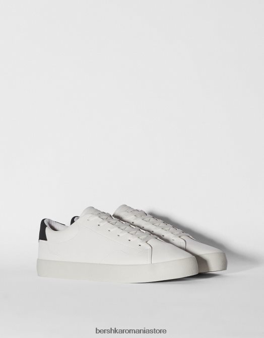 Bershka bărbați adidași contrastanți alb Z86D3445 încălţăminte