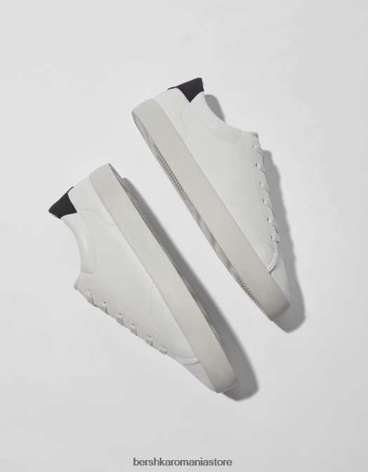 Bershka bărbați adidași contrastanți alb Z86D3445 încălţăminte