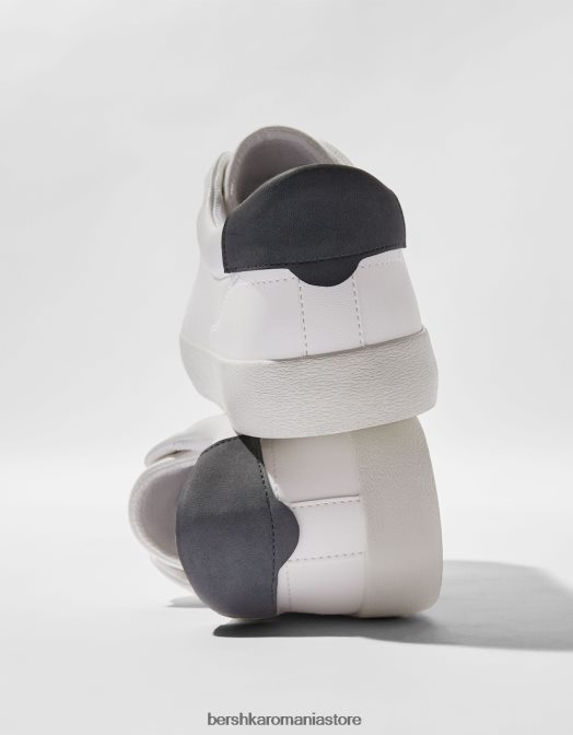 Bershka bărbați adidași contrastanți alb Z86D3445 încălţăminte