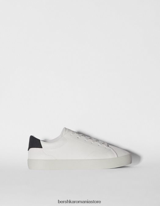 Bershka bărbați adidași contrastanți alb Z86D3445 încălţăminte