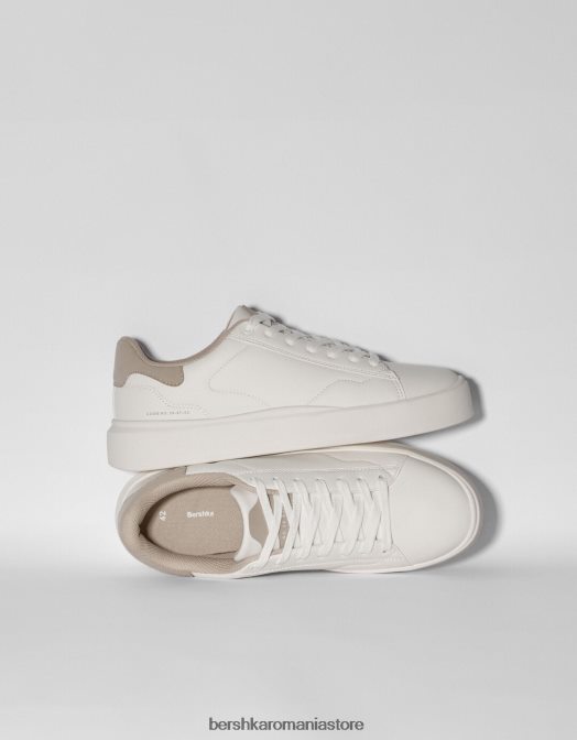 Bershka bărbați adidași contrastanți alb Z86D3454 încălţăminte