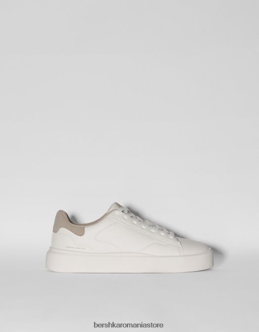 Bershka bărbați adidași contrastanți alb Z86D3454 încălţăminte