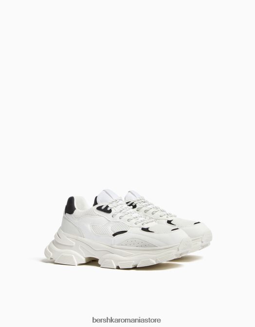 Bershka bărbați adidași din plasă cu talpă groasă multicolor Z86D3515 încălţăminte