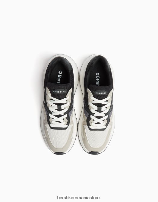 Bershka bărbați adidași din plasă cu talpă groasă multicolor Z86D3519 încălţăminte