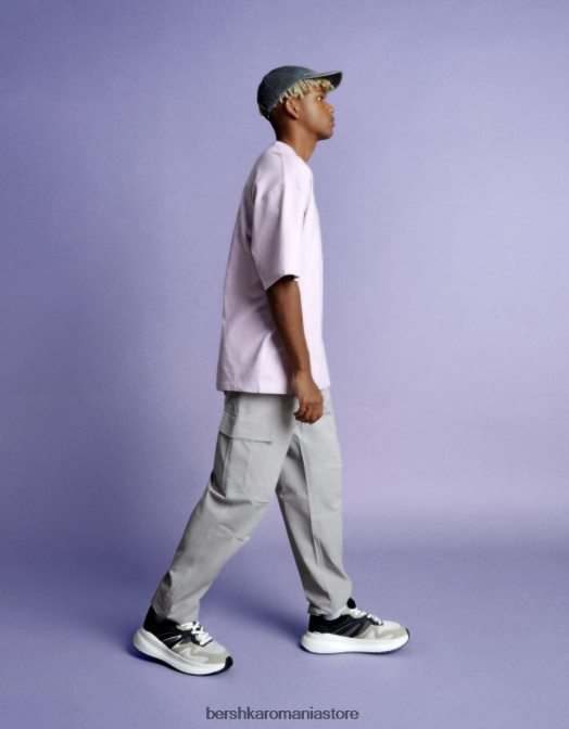 Bershka bărbați adidași din plasă cu talpă groasă multicolor Z86D3521 încălţăminte