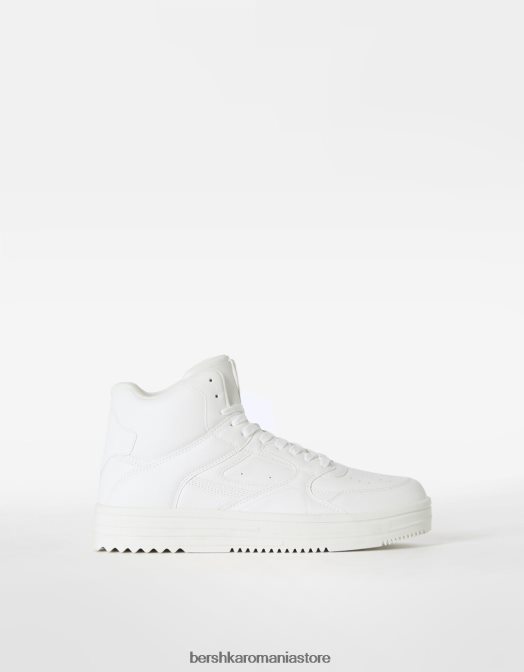 Bershka bărbați adidași înalți alb Z86D3464 încălţăminte