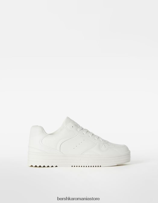 Bershka bărbați adidasi multistratificati alb Z86D3460 încălţăminte