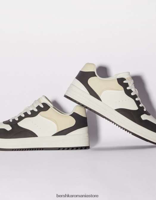 Bershka bărbați adidasi multistratificati negru Z86D3459 încălţăminte