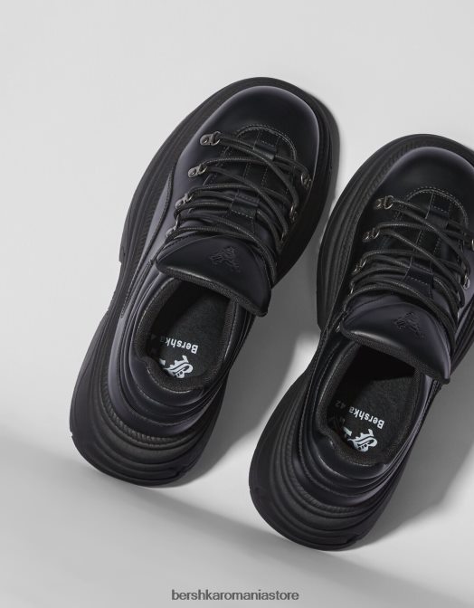 Bershka bărbați pantofi cu talpă groasă negru Z86D3568 încălţăminte