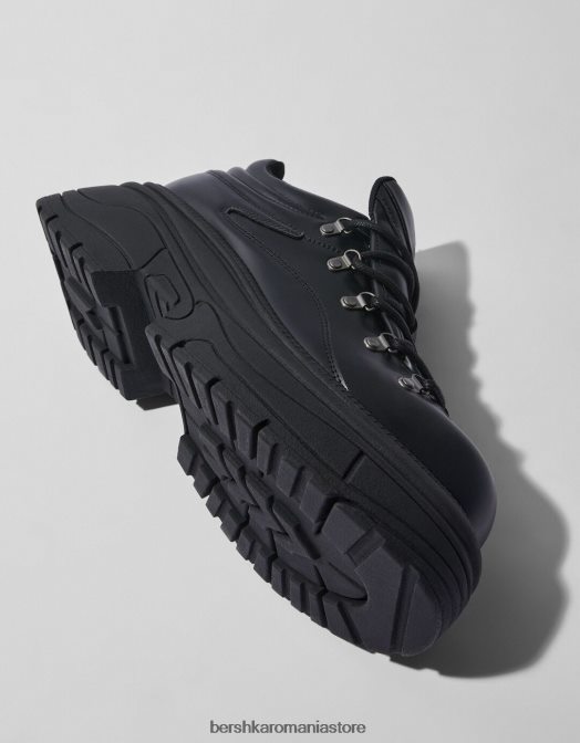 Bershka bărbați pantofi cu talpă groasă negru Z86D3568 încălţăminte