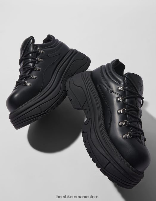 Bershka bărbați pantofi cu talpă groasă negru Z86D3569 încălţăminte