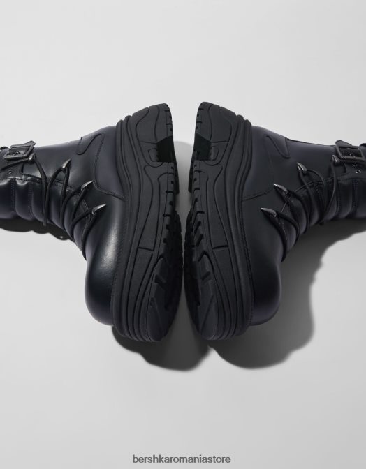 Bershka bărbați cizme groase cu catarame negru Z86D3576 încălţăminte