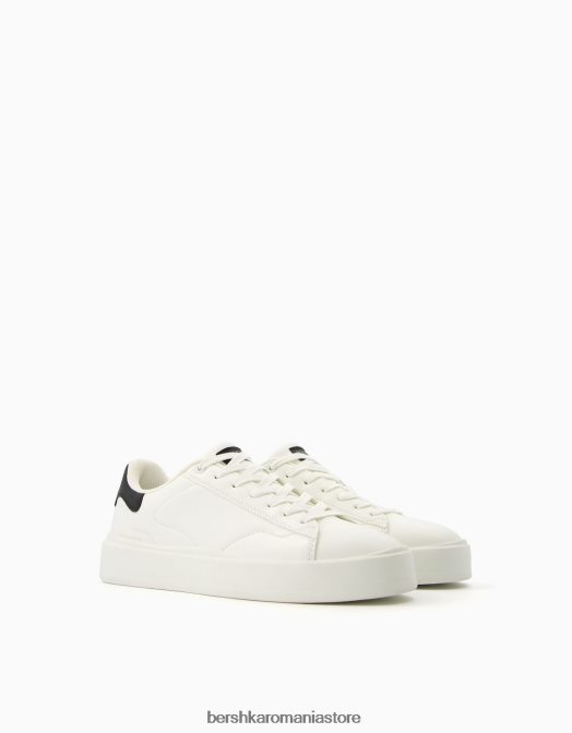 Bershka bărbați adidași contrastanți alb Z86D3468 încălţăminte