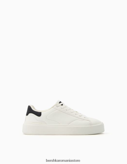 Bershka bărbați adidași contrastanți alb Z86D3468 încălţăminte