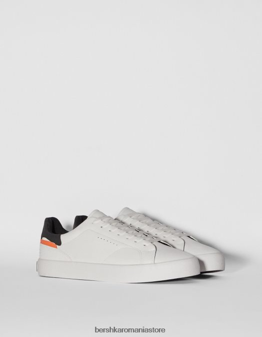 Bershka bărbați adidași contrastanți alb Z86D3496 încălţăminte