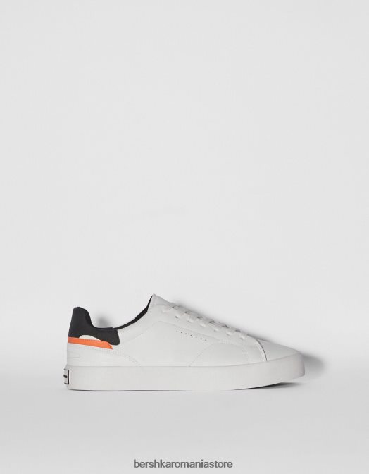 Bershka bărbați adidași contrastanți alb Z86D3496 încălţăminte