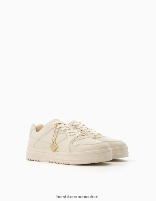 Bershka bărbați adidași cu breloc nisip Z86D3476 încălţăminte