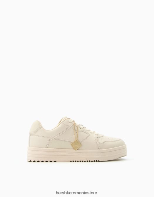 Bershka bărbați adidași cu breloc nisip Z86D3476 încălţăminte