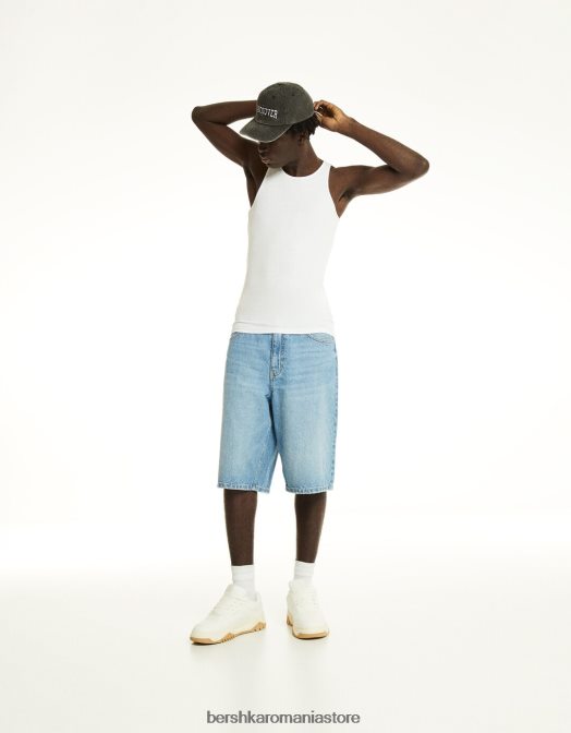 Bershka bărbați adidași groși alb Z86D3489 încălţăminte