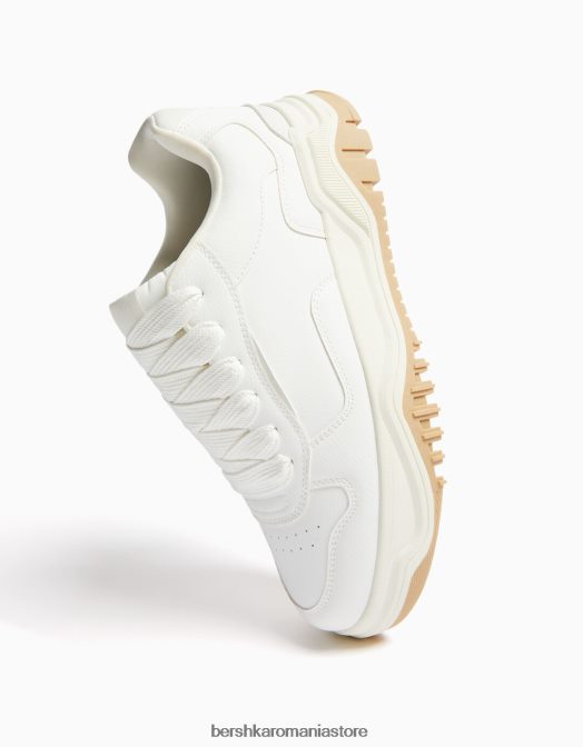 Bershka bărbați adidași groși alb Z86D3493 încălţăminte