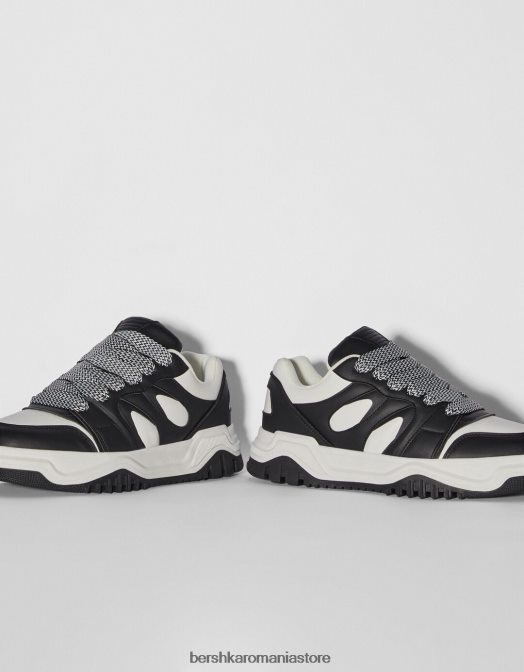 Bershka bărbați adidași groși negru Z86D3492 încălţăminte