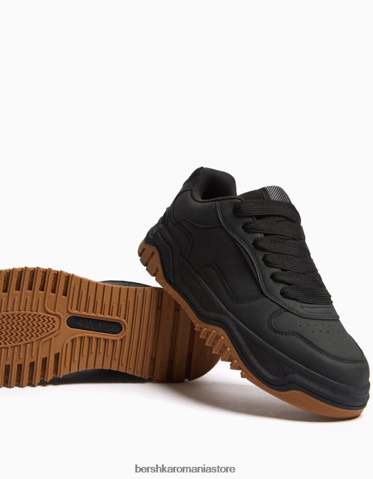 Bershka bărbați adidași groși negru Z86D3498 încălţăminte