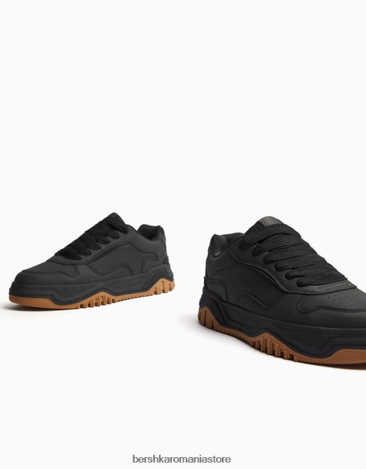 Bershka bărbați adidași groși negru Z86D3498 încălţăminte