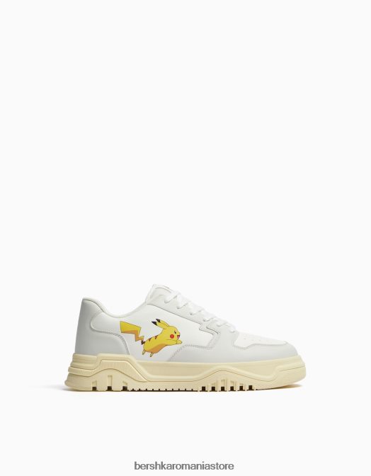 Bershka bărbați adidasi pokemon alb Z86D3478 încălţăminte