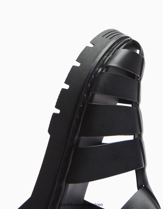 Bershka bărbați sandale colivie negru Z86D3545 încălţăminte