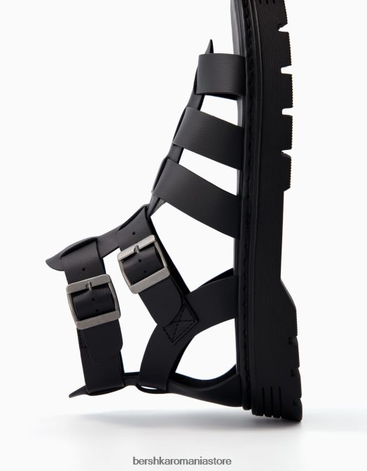 Bershka bărbați sandale cu bretele negru Z86D3536 încălţăminte