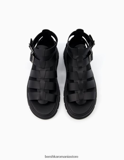 Bershka bărbați sandale cu bretele negru Z86D3540 încălţăminte