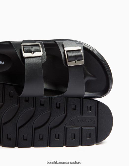 Bershka bărbați sandale cu catarame negru Z86D3558 încălţăminte