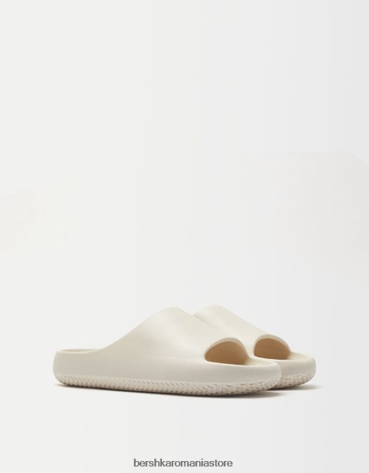 Bershka bărbați sandale plate texturate nisip Z86D3450 încălţăminte