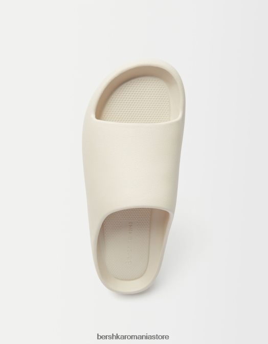 Bershka bărbați sandale plate texturate nisip Z86D3556 încălţăminte