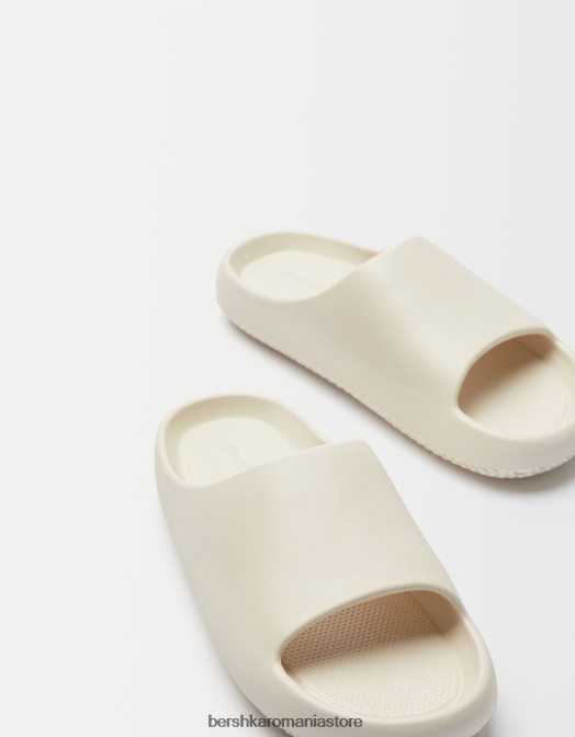 Bershka bărbați sandale plate texturate nisip Z86D3556 încălţăminte