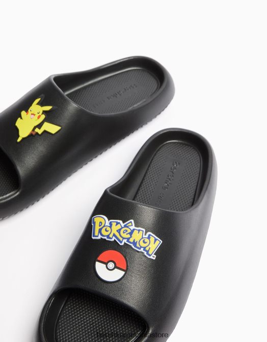 Bershka bărbați sandale pokemon negru Z86D3550 încălţăminte