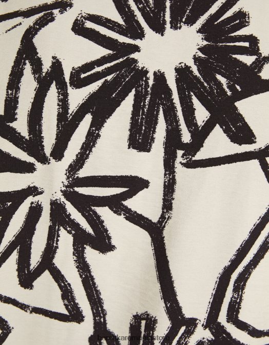 Bershka bărbați cămașă cu mânecă scurtă cu imprimeu rustic cremă Z86D2890 îmbrăcăminte