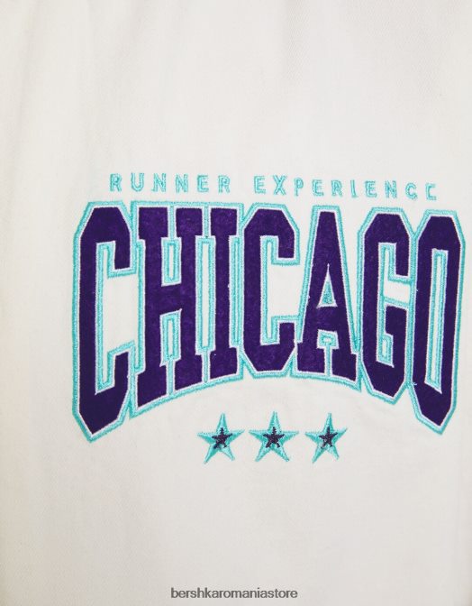 Bershka bărbați cămașă din denim cu mânecă scurtă în dungi retro sport exclusiv Z86D2885 îmbrăcăminte