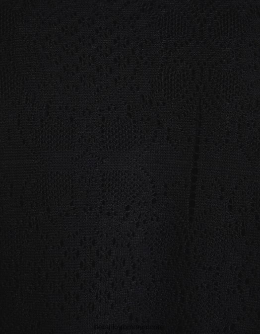 Bershka bărbați cămașă neagră cu flori croșetate negru Z86D2922 îmbrăcăminte