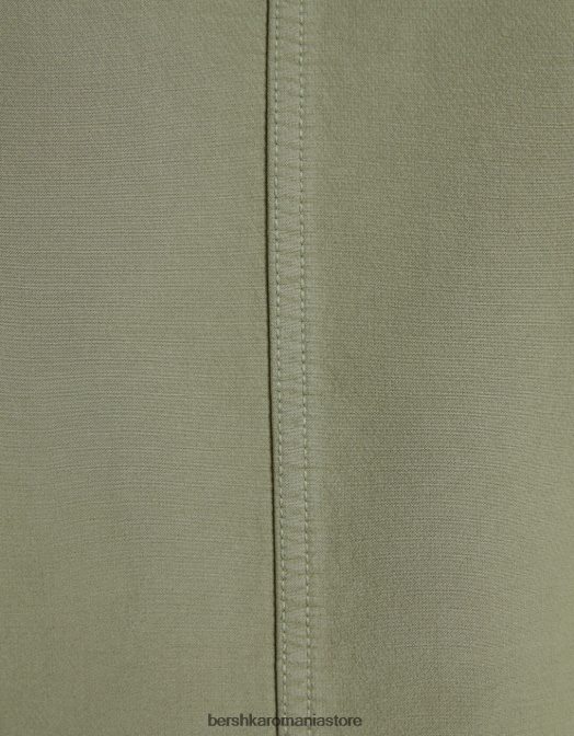Bershka bărbați chimono cu maneca lunga cu buzunare kaki Z86D2883 îmbrăcăminte
