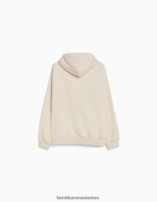 Bershka bărbați hanorac boxy-fit gri Z86D2968 îmbrăcăminte