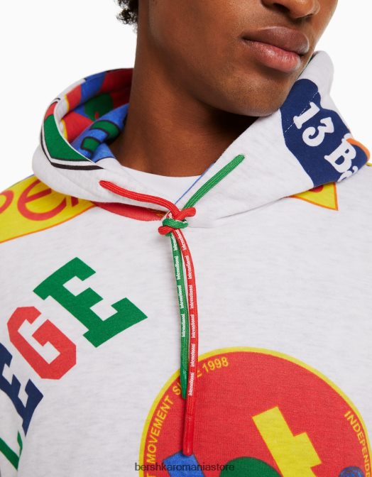 Bershka bărbați hanorac imprimat alte Z86D2960 îmbrăcăminte