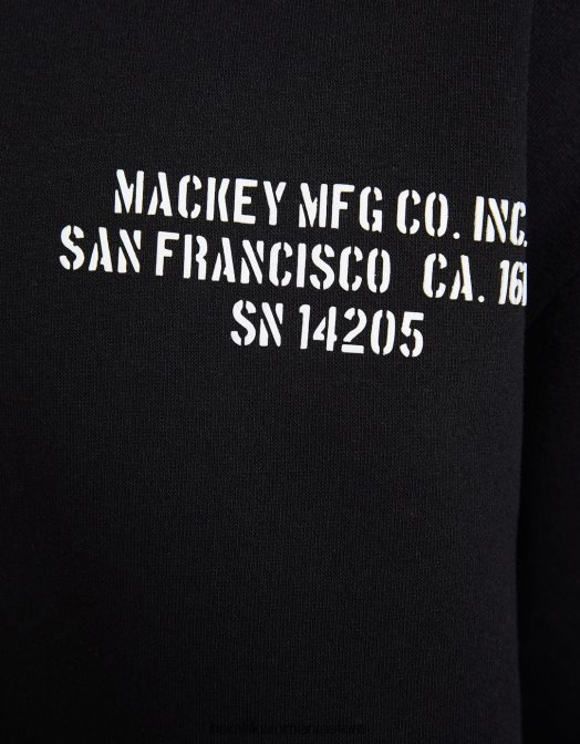 Bershka bărbați hanorac oversize imprimat negru Z86D2967 îmbrăcăminte