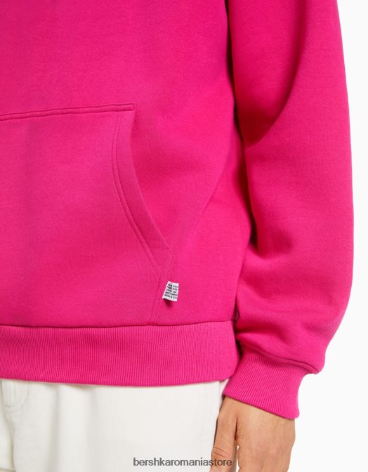 Bershka bărbați hanorac supradimensionat fucsie Z86D2955 îmbrăcăminte